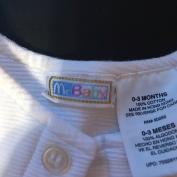 McBaby gardening bear white jacket - Picture 3 of 6